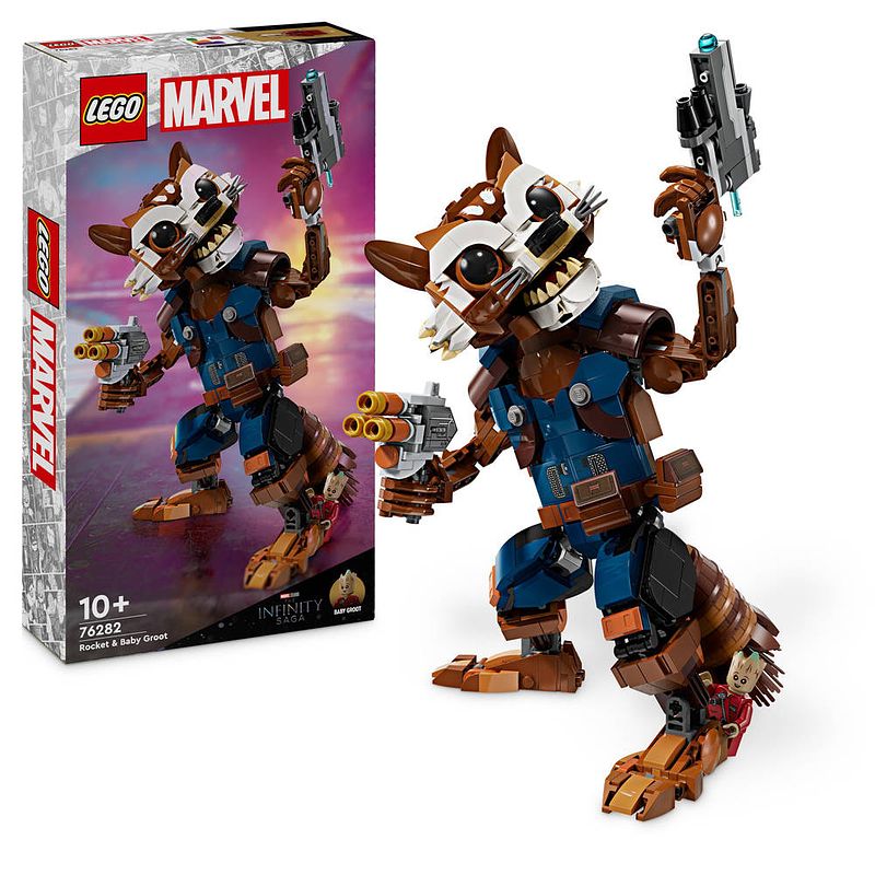 Foto van Lego marvel rocket & baby groot 76282