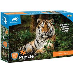 Foto van Luna puzzel animal planet tiger 73 x 48 cm karton 1000 stukjes