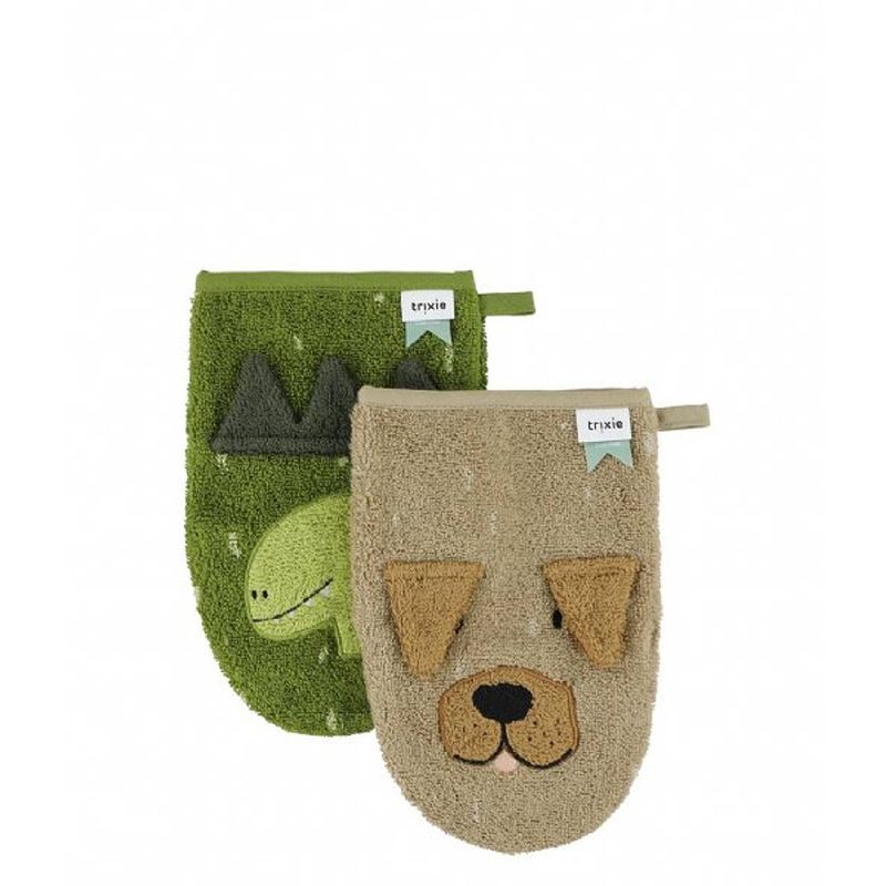 Foto van Trixie washcloths 2-pack mr. dino - mr. dog