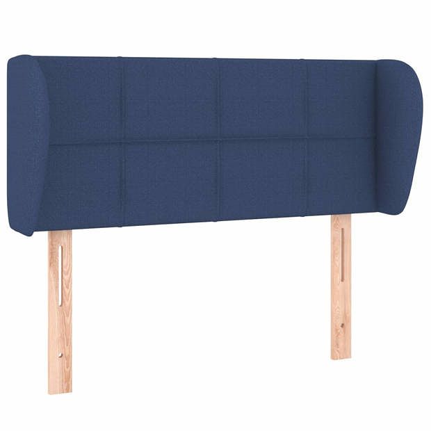 Foto van Vidaxl hoofdbord met randen 83x23x78/88 cm stof blauw