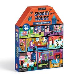 Foto van Spooky house 100 piece house-shaped puzzle - puzzel;puzzel (9780735378896)