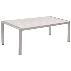 Foto van Beliani vernio - tuintafel-wit-aluminium