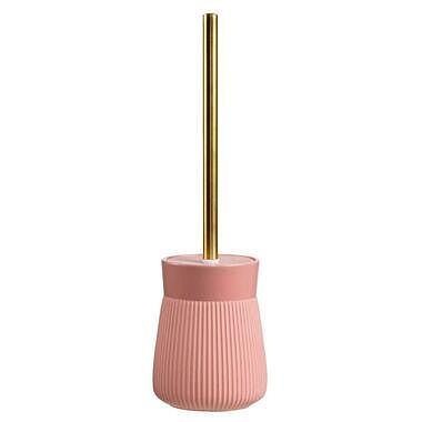 Foto van Toiletborstel mariska - roze - 40xø12 cm - leen bakker