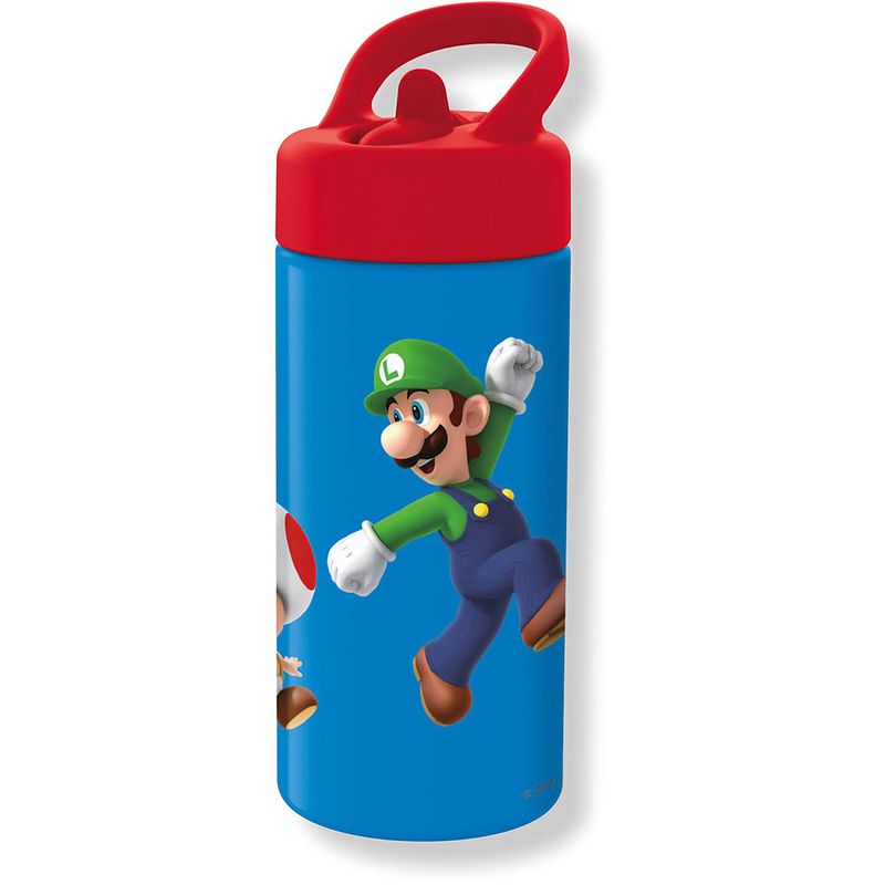 Foto van Super mario drinkfles bros - 410 ml - polypropyleen