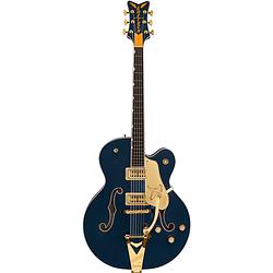 Foto van Gretsch g6136tg players edition falcon midnight sapphire semi-akoestische gitaar met koffer