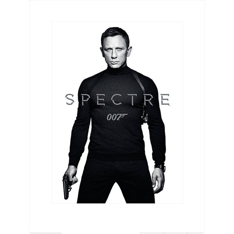 Foto van Pyramid james bond spectre black and white teaser kunstdruk 60x80cm