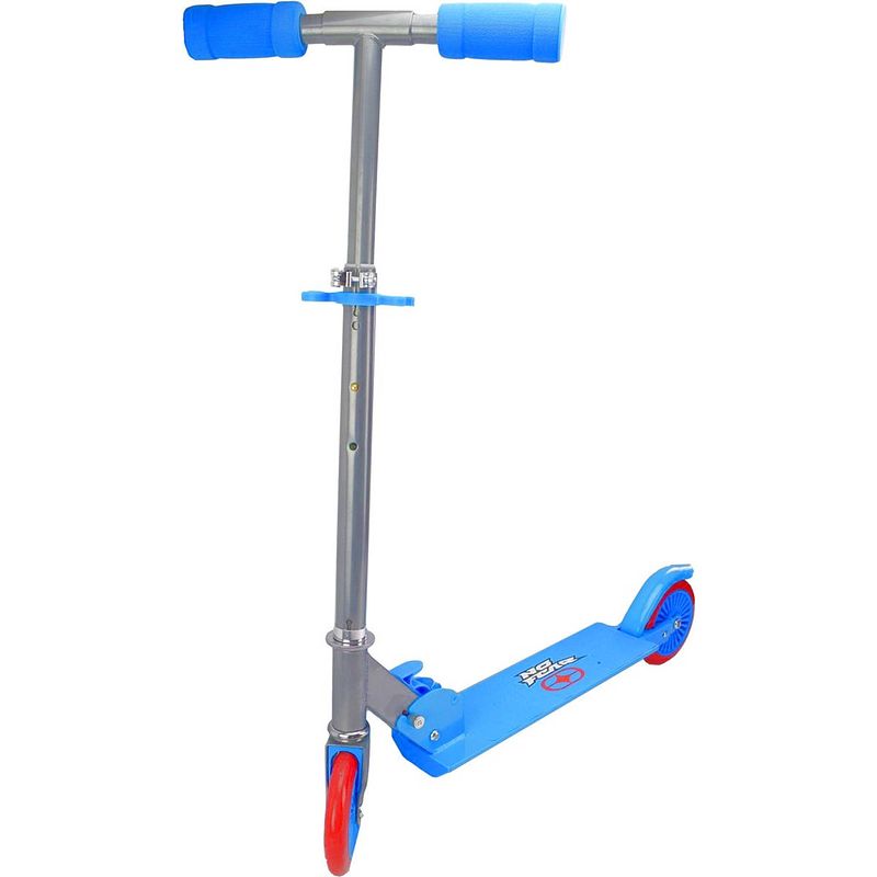 Foto van No fear kinderstep scooter stuntstep junior voetrem blauw