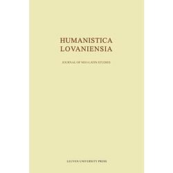 Foto van Humanistica lovaniensia, volume lxvi - 2017 -