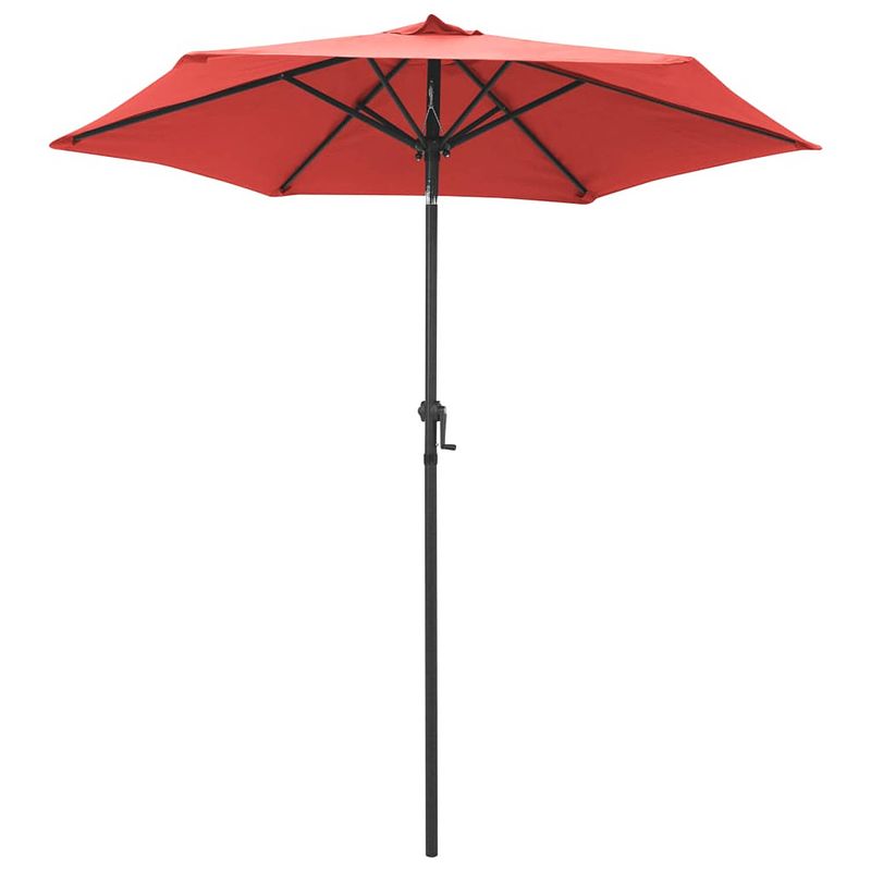 Foto van Vidaxl parasol 200x211 cm aluminium terracotta