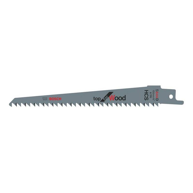 Foto van Bosch 2608650464 reciprozaagblad s 644 d, top for wood, verpakking van 25 stuks zaagbladlengte 150 mm 25 stuk(s)