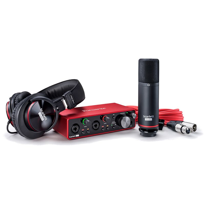 Foto van Focusrite scarlett 2i2 studio 3rd gen usb audio interface