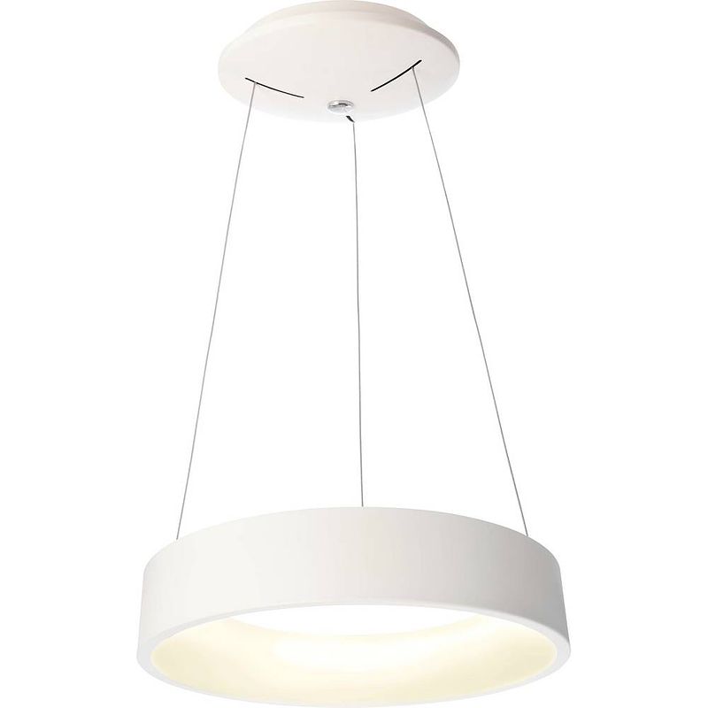 Foto van Deko light 342122 pendelleuchte, sculptoris 45, warmweiß plafondlamp energielabel: g (a - g) 27 w wit