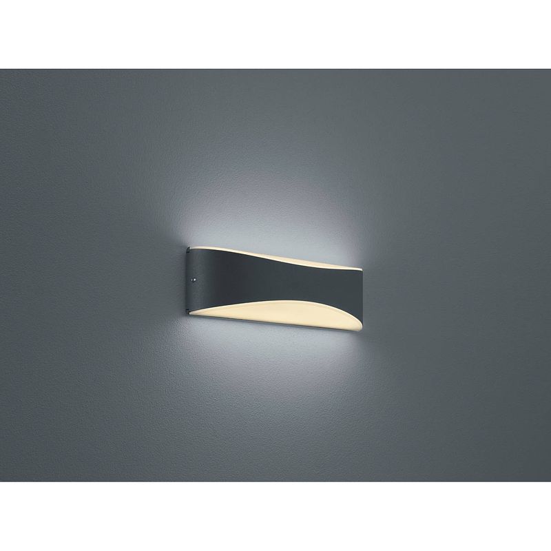 Foto van Moderne wandlamp konda - metaal - grijs