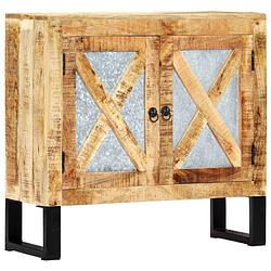 Foto van Vidaxl dressoir 80x30x76 cm massief mangohout