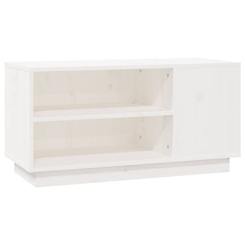 Foto van The living store tv-kast - hout - wit - 80 x 35 x 40.5 cm