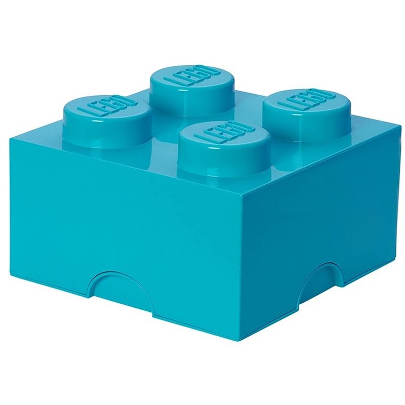 Foto van Lego - opbergbox brick 4, azuurblauw - lego