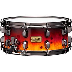 Foto van Tama lgk146-asf limited edition s.l.p. g-kapur 14 x 6 inch snaredrum amber sunset fade