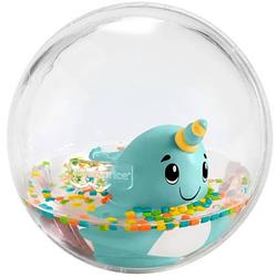 Foto van Fisher-price waterbal narwal 10 cm groen/transparant