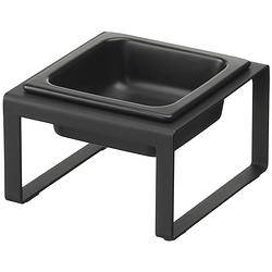 Foto van Yamazaki pet food bowl stand single - tower - black