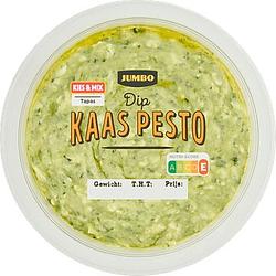 Foto van Jumbo dip kaas pesto 100g aanbieding bij jumbo | 3 voor 6.00