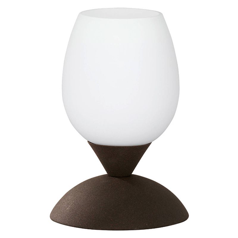Foto van Authentieke tafellamp cup - metaal - bruin