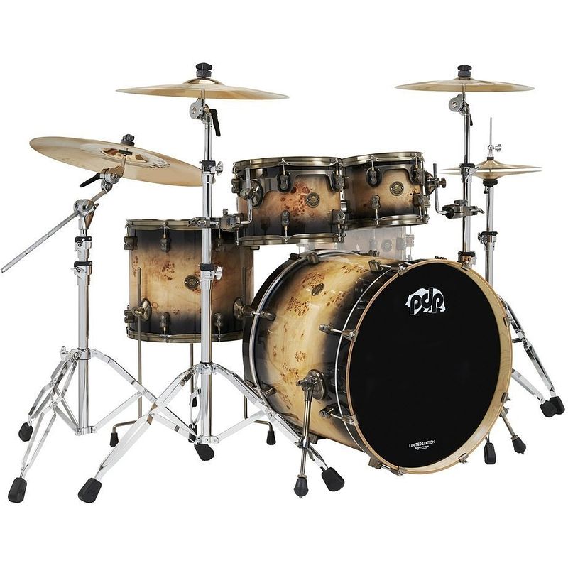 Foto van Pdp drums concept maple ltd. edition mapa burl 4d. shellset