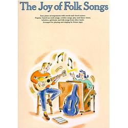Foto van Yorktown music press the joy of folk songs easy piano arrangements with words and chord names
