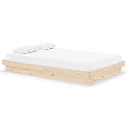 Foto van The living store houten bedframe - grenenhout - 194 x 123.5 x 21 cm - 120 x 190 cm - montage vereist