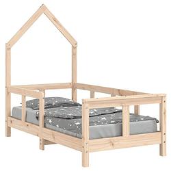 Foto van Vidaxl kinderbedframe 70x140 cm massief grenenhout