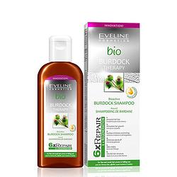 Foto van Eveline cosmetics bio burdock therapy bioactive shampoo 150ml.