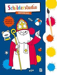 Foto van Kleurboek met verfpalet en penseel sinterklaas - paperback (9789403229782)