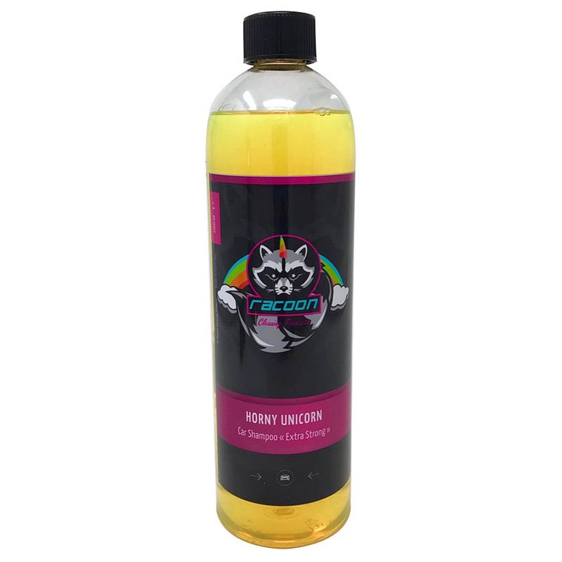 Foto van Racoon autoshampoo horny unicorn 1 liter oranje