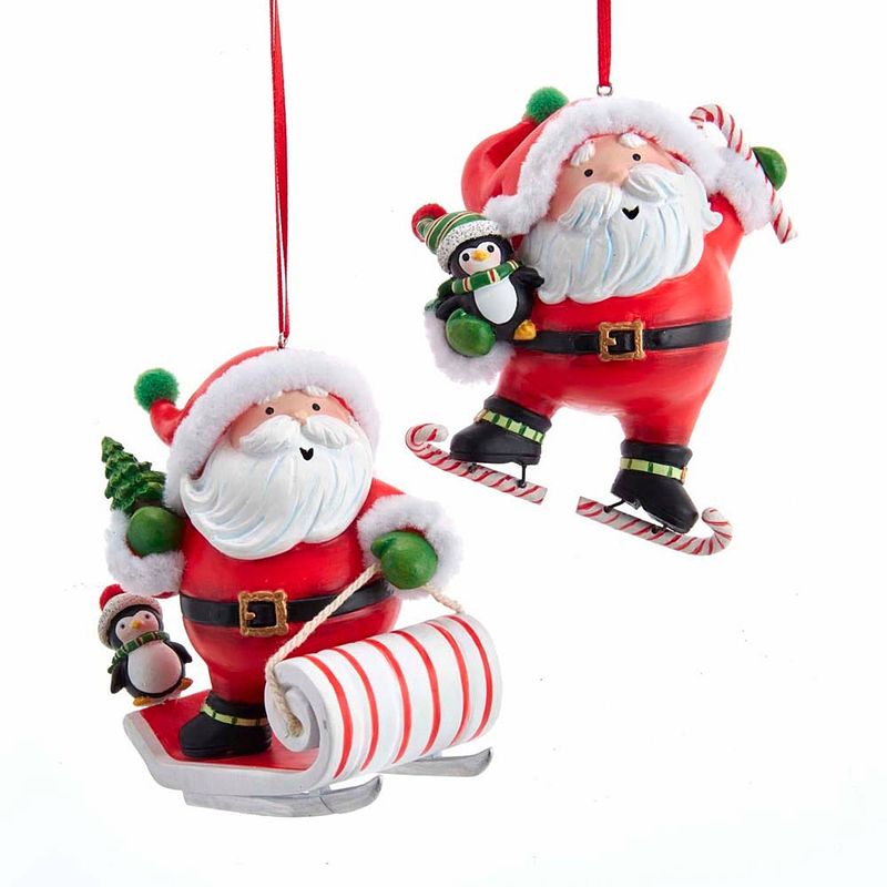 Foto van Kurt s. adler - ornament plastic kerstman l10cm