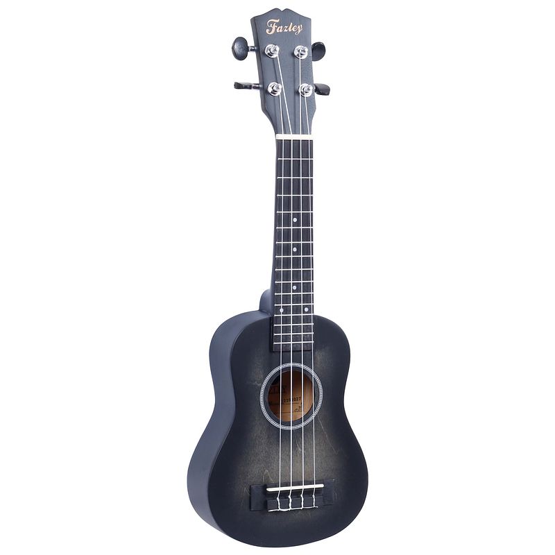 Foto van Fazley k5521-col-bk colourtune sopraan ukelele zwart