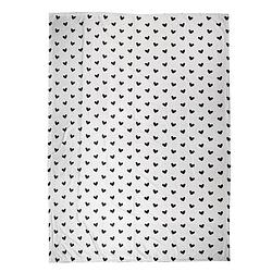 Foto van Clayre & eef plaid 130x170 cm wit zwart polyester deken wit deken