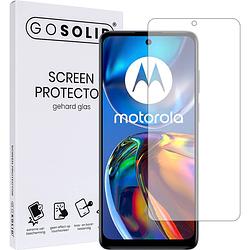 Foto van Go solid! screenprotector voor motorola moto e32s gehard glas