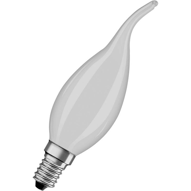 Foto van Osram 4058075434585 led-lamp energielabel e (a - g) e14 kaars windlicht 4 w = 40 w warmwit (ø x l) 35 mm x 121 mm 1 stuk(s)