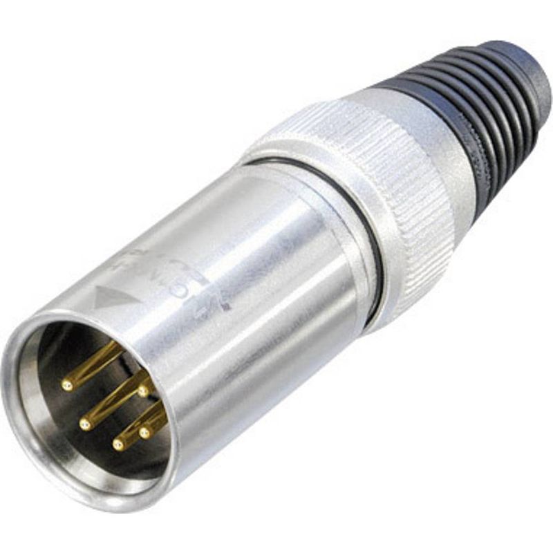 Foto van Neutrik nc5mxhd xlr-connector stekker, recht aantal polen: 5 zilver 1 stuk(s)