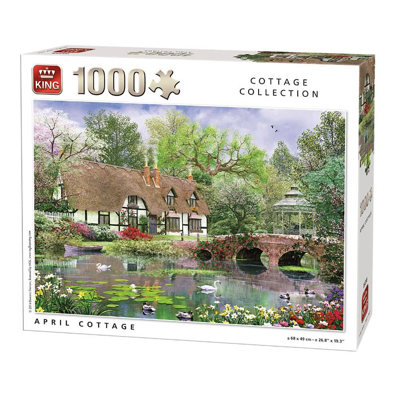 Foto van King puzzel cottage collection april cottage - 1000 stukjes