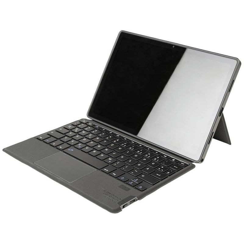 Foto van Tucano keyboard case bookcase samsung galaxy tab a8 zwart tablettoetsenbord met bookcover