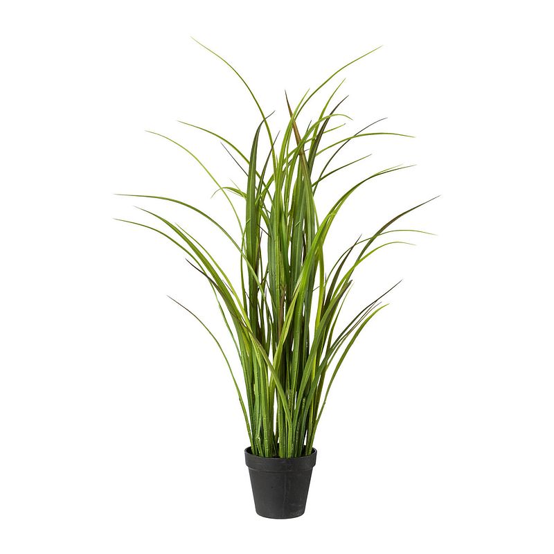 Foto van Kopu® kunstplant grasplant 90 cm - in zwarte pot - nepplant