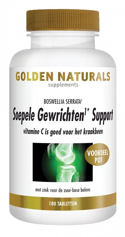 Foto van Golden naturals soepele gewrichten & kraakbeen support tabletten