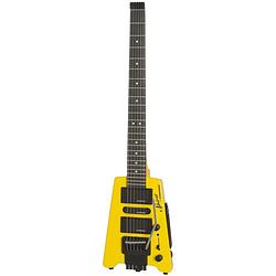 Foto van Steinberger spirit gt-pro deluxe hot rod yellow headless elektrische gitaar met gigbag