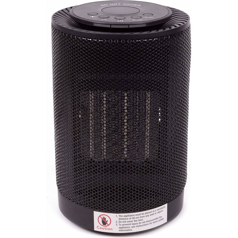 Foto van Benson heater - ventilator - keramisch - 600/1200 watt - ø 14 cm