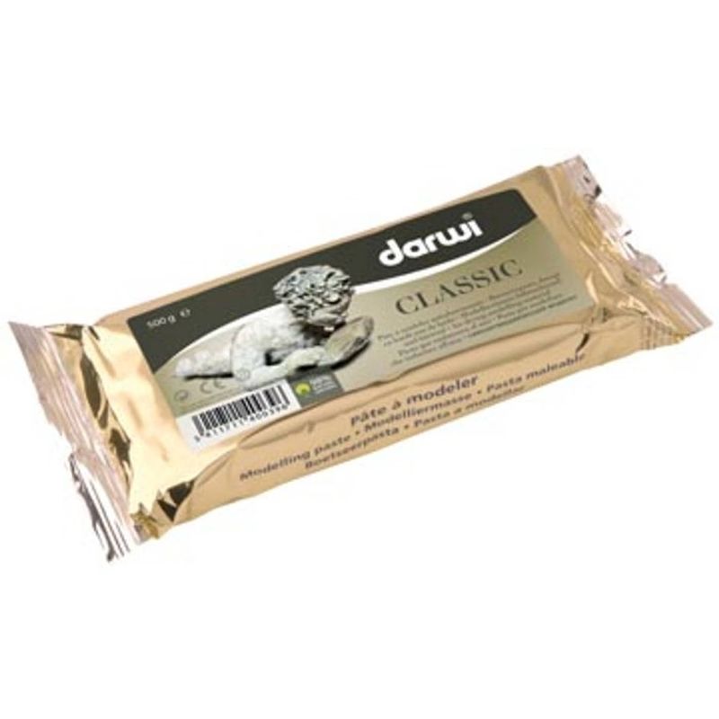 Foto van Darwi boetseerpasta classic, pak van 500 g, wit