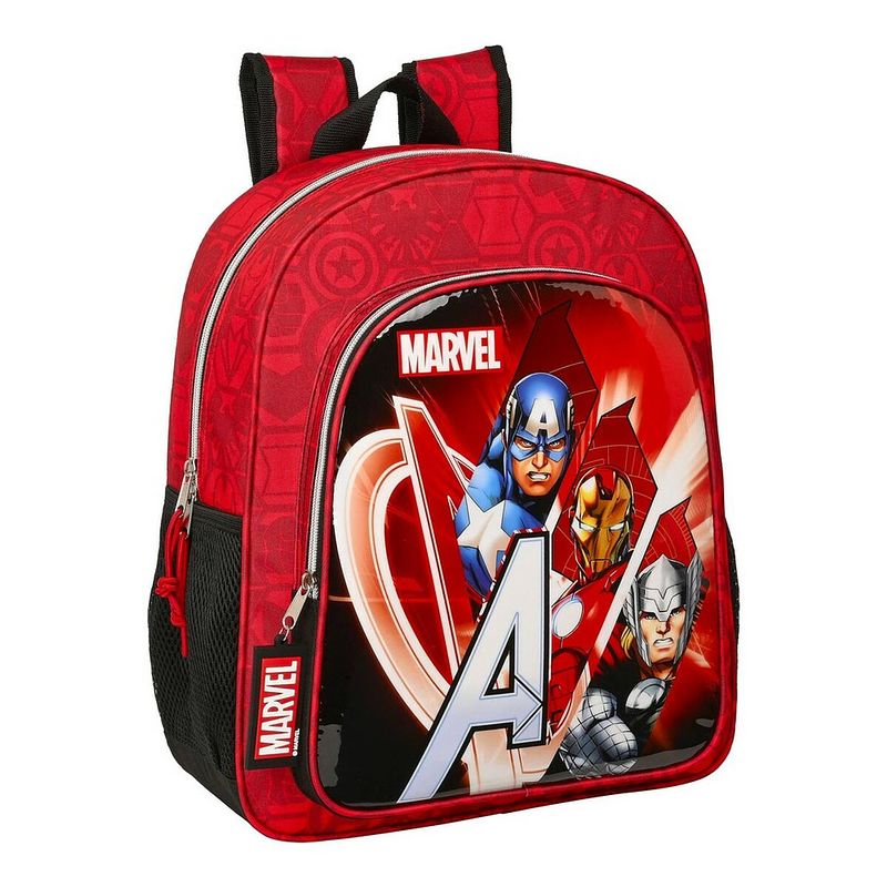 Foto van Schoolrugzak the avengers infinity rood zwart (32 x 38 x 12 cm)