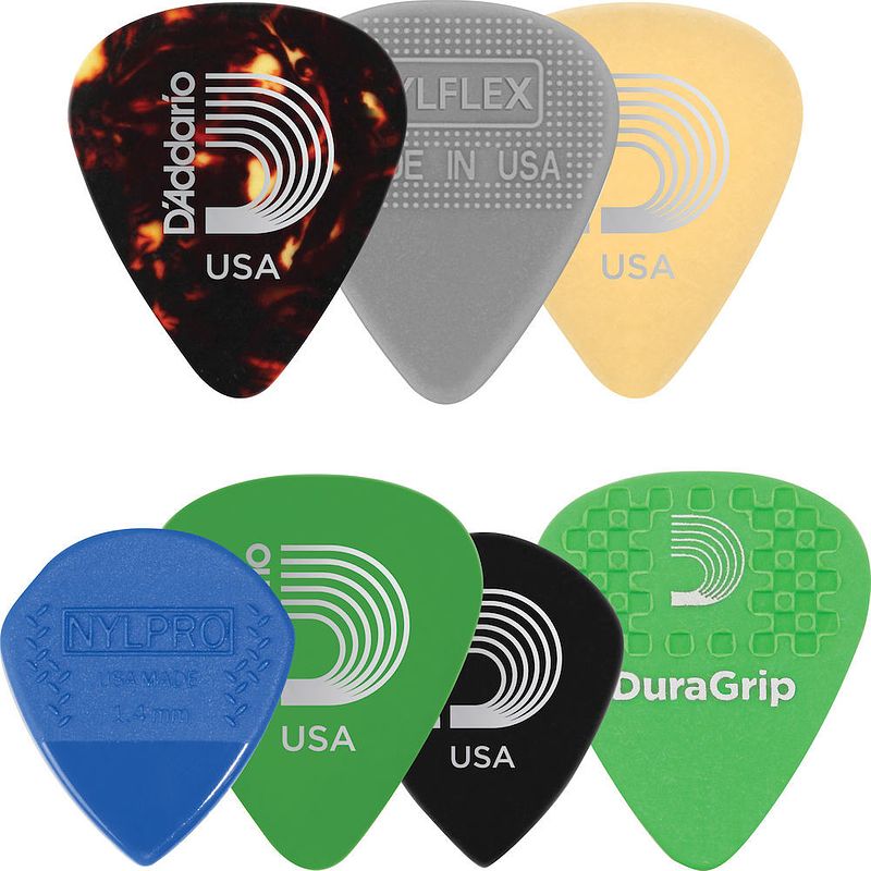 Foto van D'saddario 1xvp4-5 assortiment plectra 7 pack medium