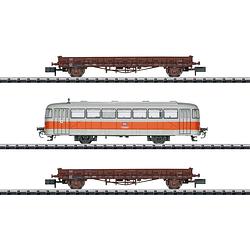 Foto van Minitrix t15091 wagen set van 3 „trajectinspectie” van de db