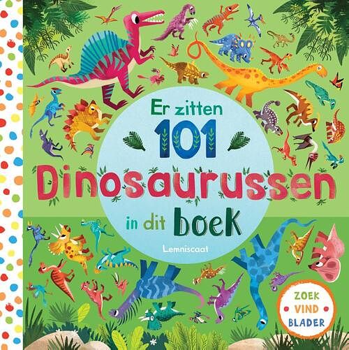 Foto van Er zitten 101 dinosaurussen in dit boek - rebecca jones - kartonboekje;kartonboekje (9789047712794)