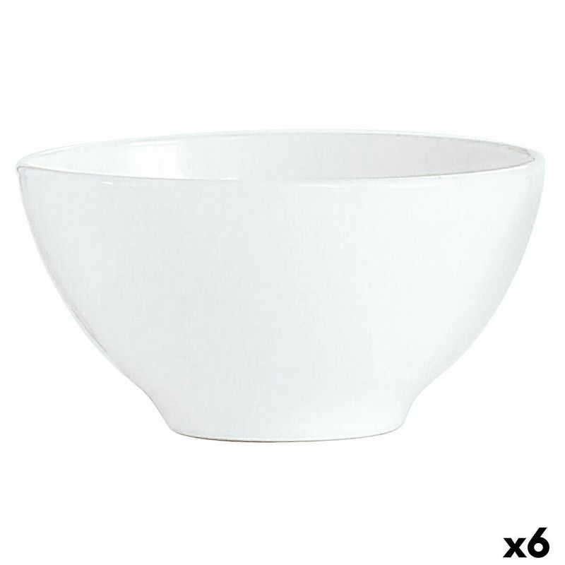 Foto van Kom luminarc blanc ontbijt wit glas (500 ml) (6 stuks)